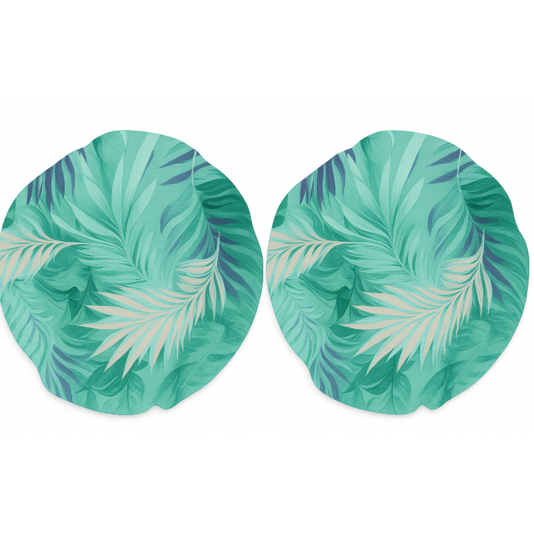 Set de 2 forros de tela para bases de madera