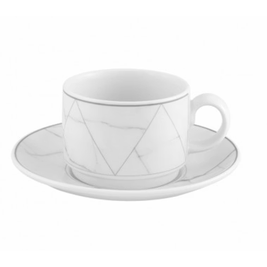 Taza de Té con Platillo, Carrara Hotelware