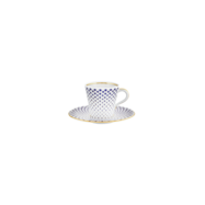 Taza para cafe y platillo de porcelana constellacion
