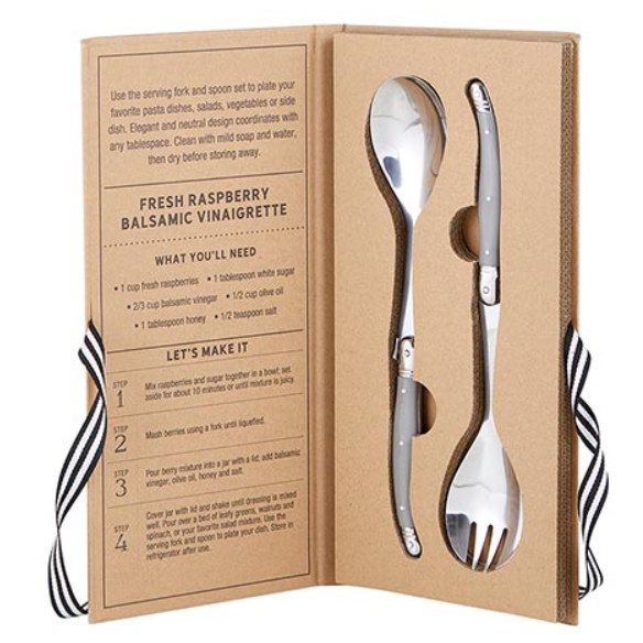 Set de 2 Piezas de Tenedor y Cuchara para Servir