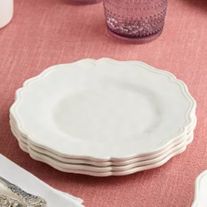 Set de 4 Platos de Ensalada Isabella Cream