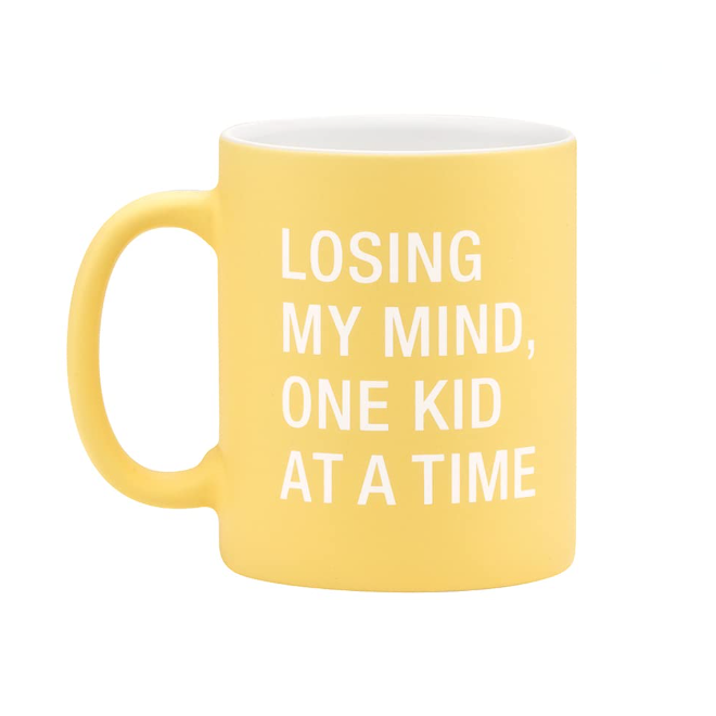 Taza Losing My Mind One Kid At A Time, Amarilla