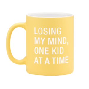 Taza Losing My Mind One Kid At A Time, Amarilla
