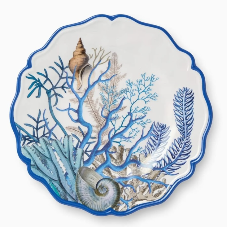 Set de 4 Platos Llanos Blue Lagoon