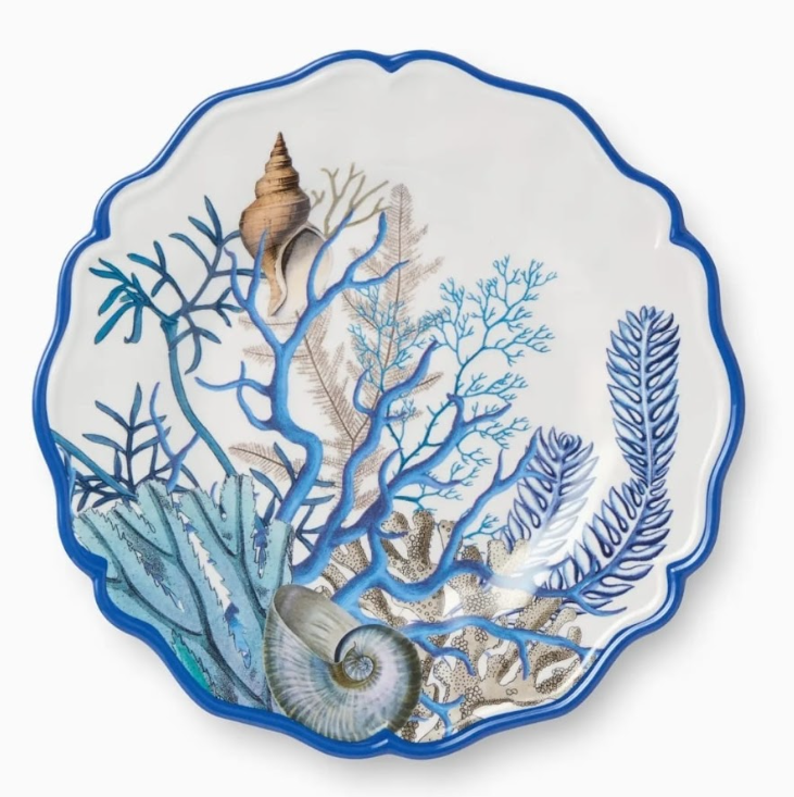 Set de 4 Platos Llanos Blue Lagoon