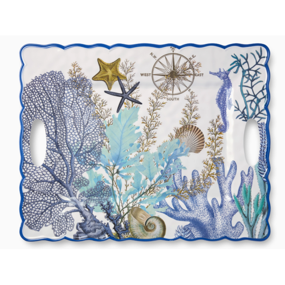 Bandeja Rectangular Blue Lagoon