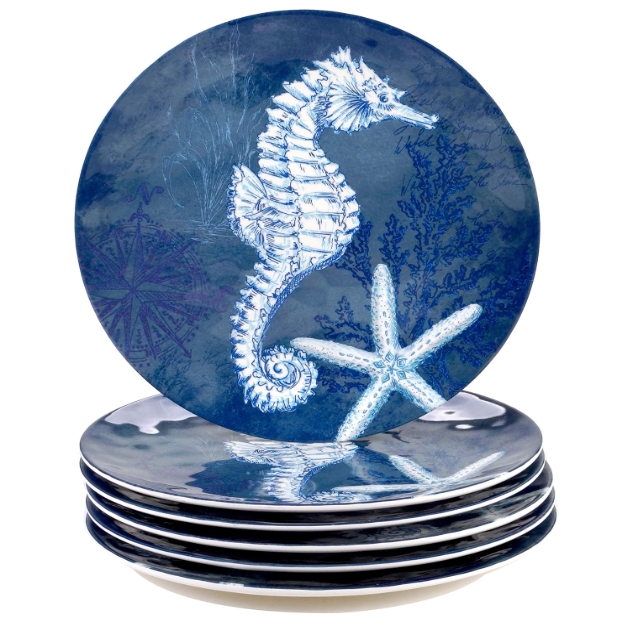 Set de 4 Platos Llanos Oceanic