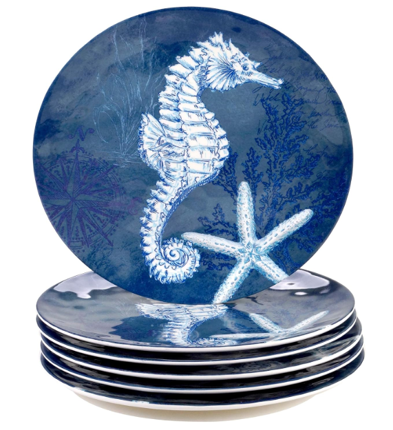 Set de 4 Platos Llanos Oceanic