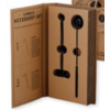 Set de 2 accesorios apagador de vela en color negro mate 5.5×12.5″