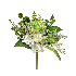 Ramo de hortensias con astilbe y helecho en tonos blanco con verdes 16"