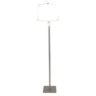 Lampara de pie con soporte plateado