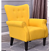 Sillon cimota de tela color amarillo