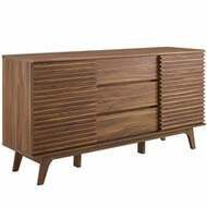 Mueble para tv de 63" en madera acabado color negro