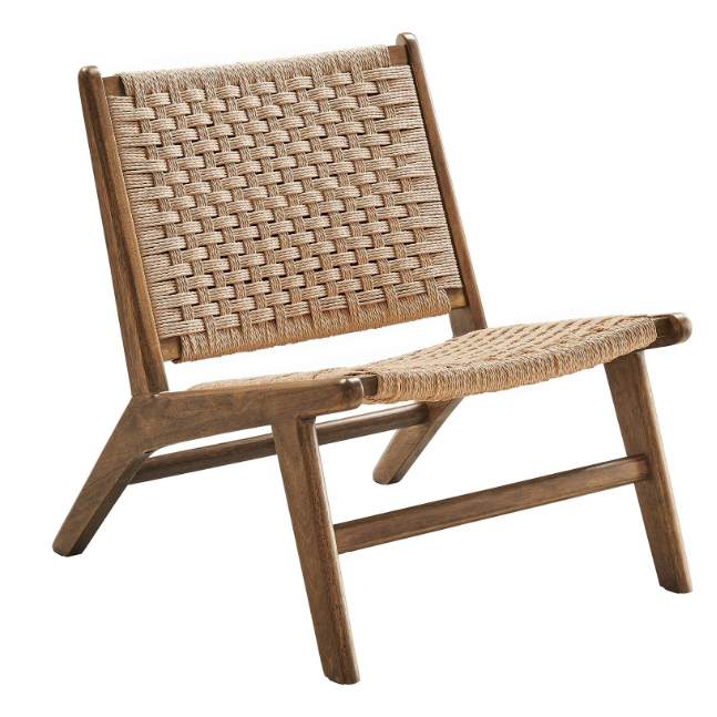 Silla estructura de madera color cafe