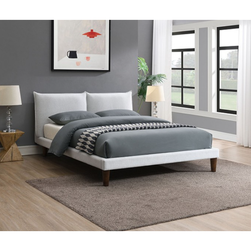 Cama Queen Verwood, Gris