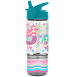 Termo con contenedor de aperitivos sirena tapadera color aqua