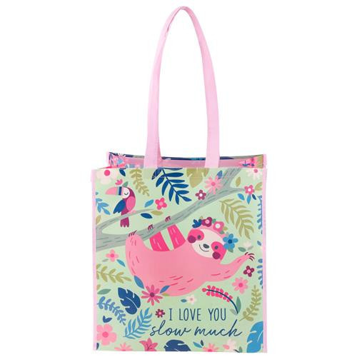 Bolsa de reciclaje con diseño de peresozo
