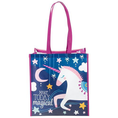 Bolsa de reciclaje con diseño de unicornio