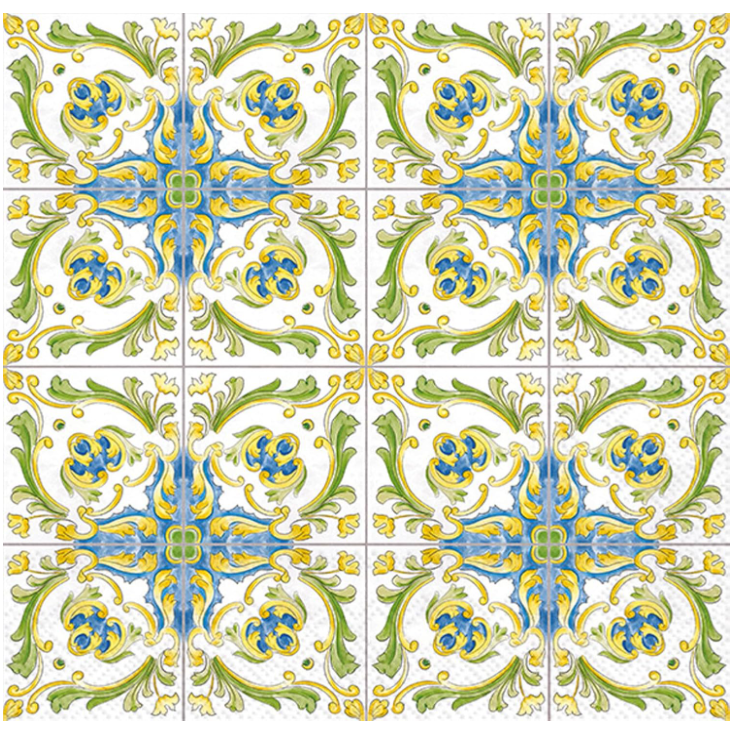 Servilleta Lnch Lenger Tile, 20 uni.
