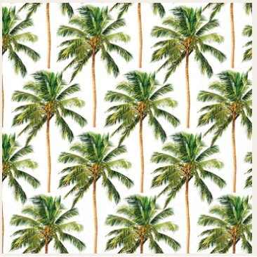 Servilleta Lnch Palm Trees Pattern, 20 uni.