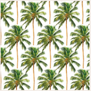 Servilleta Lnch Palm Trees Pattern, 20 uni.