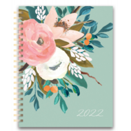 Agenda 2021-2022 de bella flora color aqua