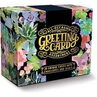 Caja de 20 tarjetas de felicitacion color negro 11 x 14 CM