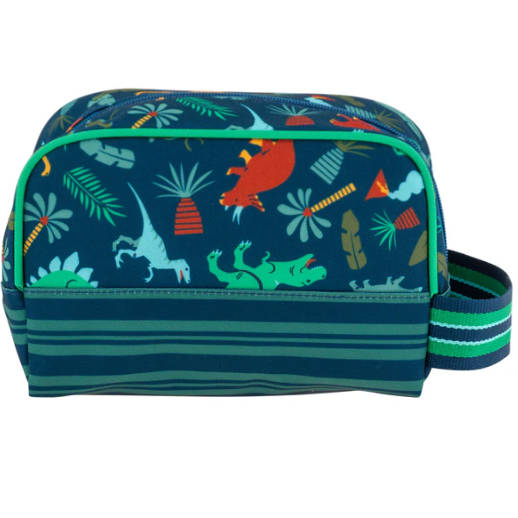 Bolsa de dinosaurios en color azul y verde