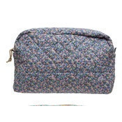 Cosmetiquera con bolsillo interior color morado 7.3 x 3.5 x 5.5"