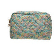 Cosmetiquera con bolsillo interior variedad de colores 7.3 x 3.5 x 5.5"