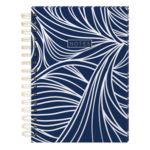 Cuaderno de notas espiral color azul de 6 x 8"