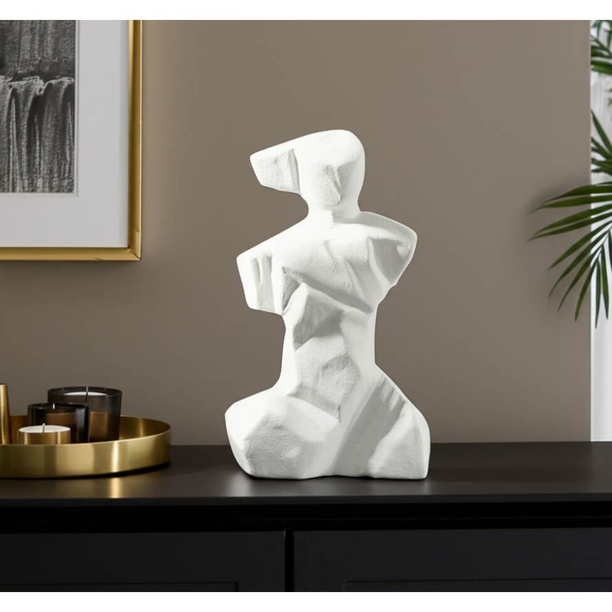 Figura Veneciana Abstracta, Blanca