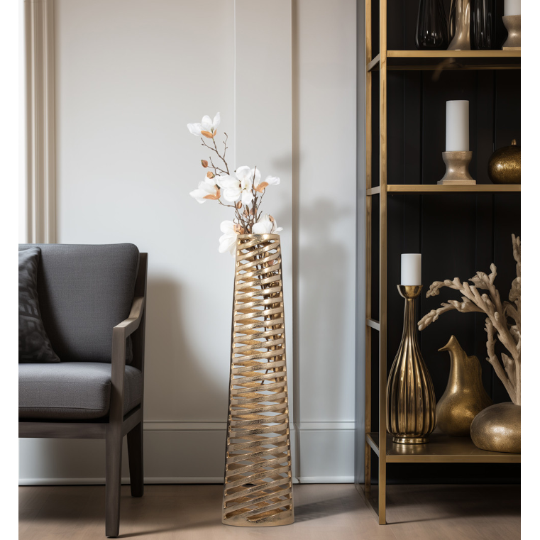 Jarrón Channing Pequeño, Dorado