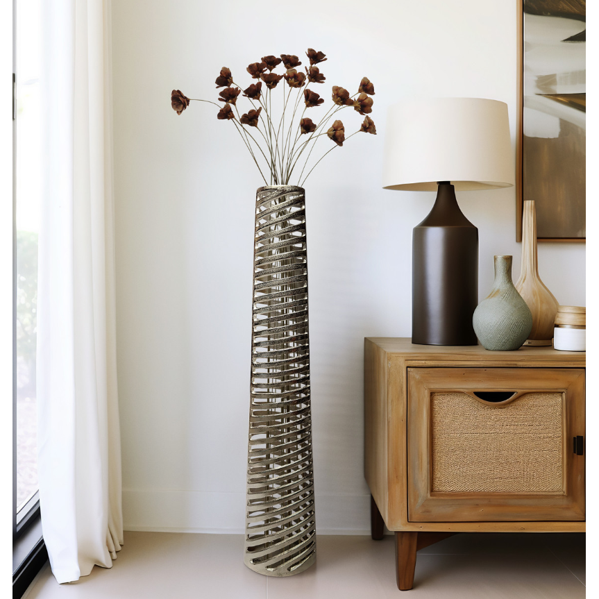 Jarrón Channing Mediano, Plateado