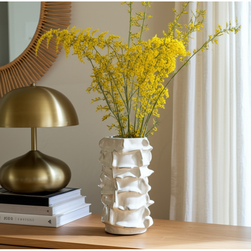 Vase Leoben Grande, Blanco