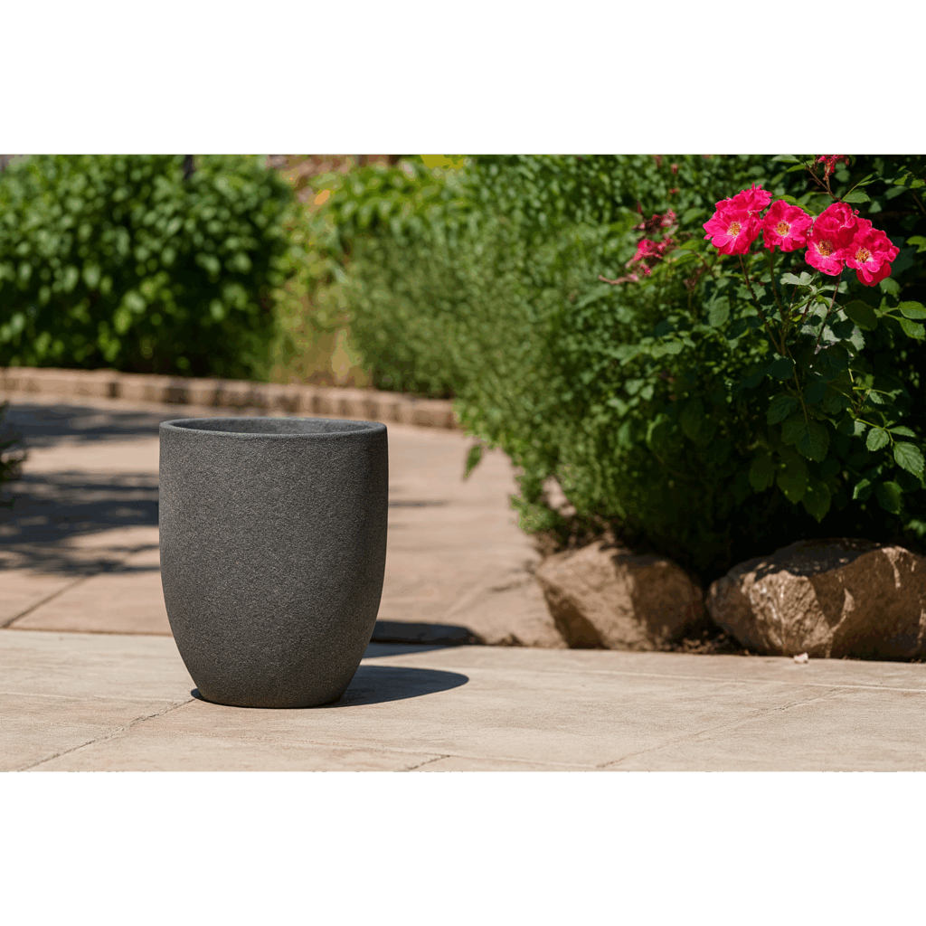 Maceta Cónica Alta Milano. Bronce 14"