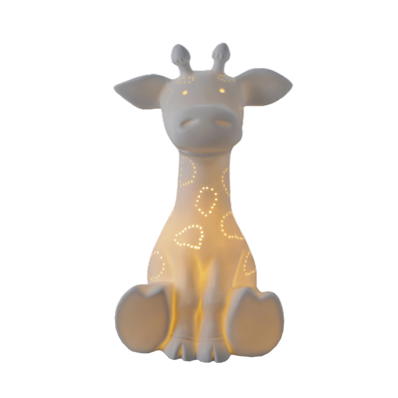 Lámpara en Forma de Jirafa, Blanca