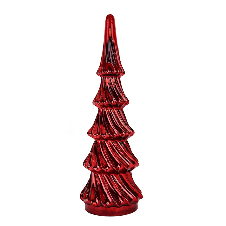 Árbol Navideño Decorativo Alto, Rojo Brillante