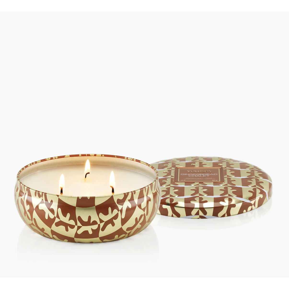 Vela Gingerbread Chalet – Lata de 3 Mechas