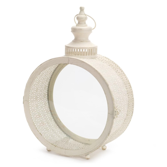 Circulo Decorativo de Metal y Vidrio 44 cm