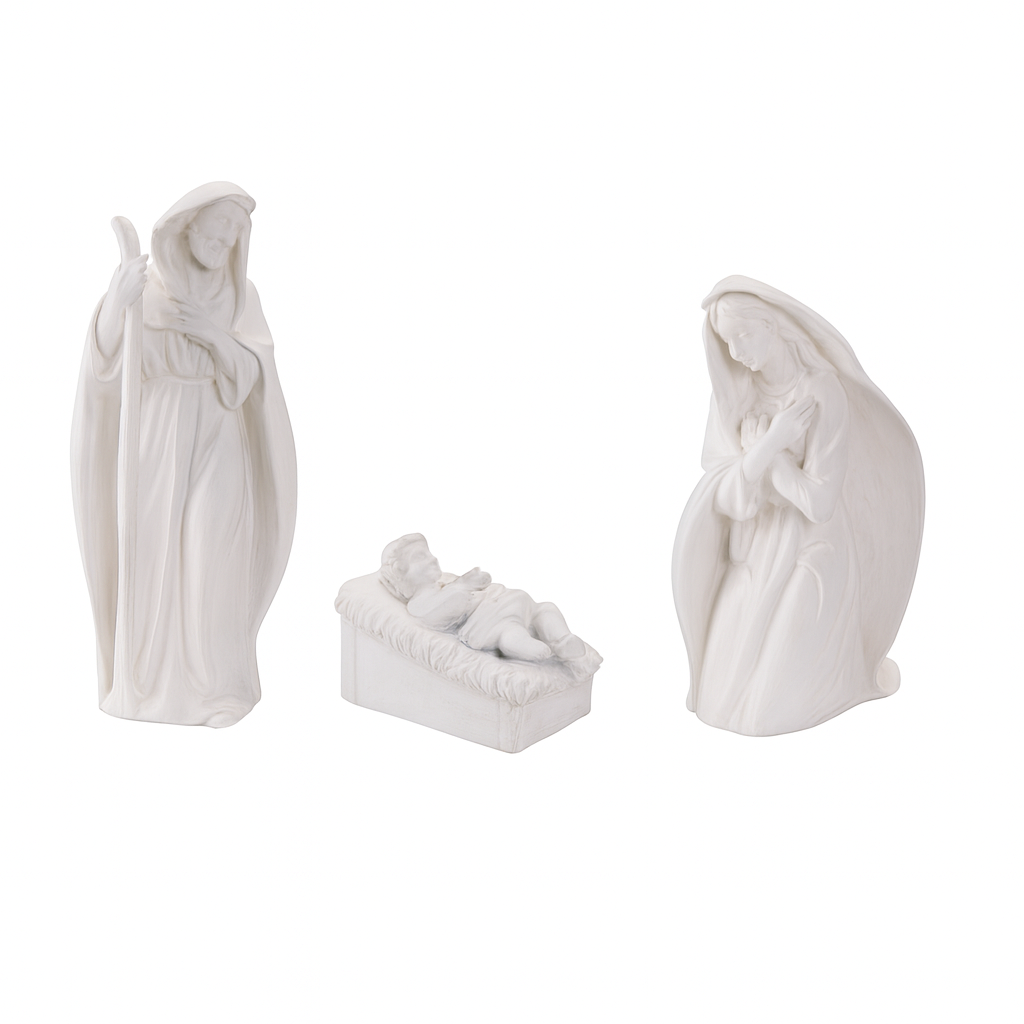 Figura De Sagrada Familia Color Blanco
