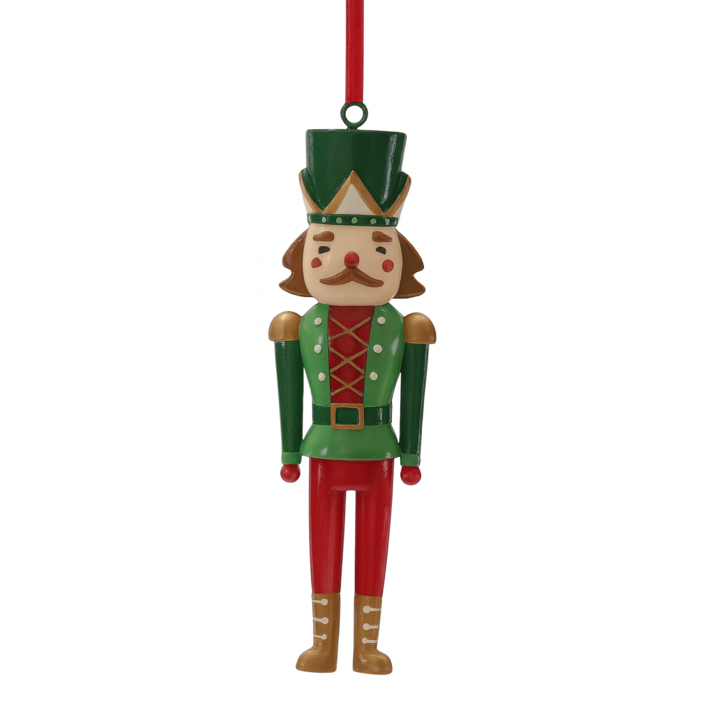 Set de 3 Adornos de cascanueces, ratón y bailarina Navideño 3 Estilos 5"