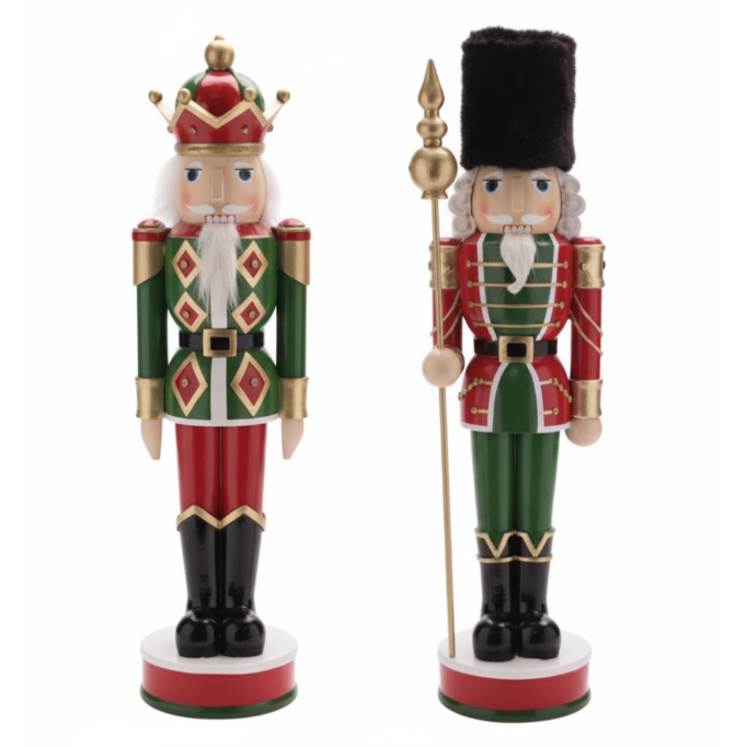 Figura Navideña De Cascanueces Dos Estilos