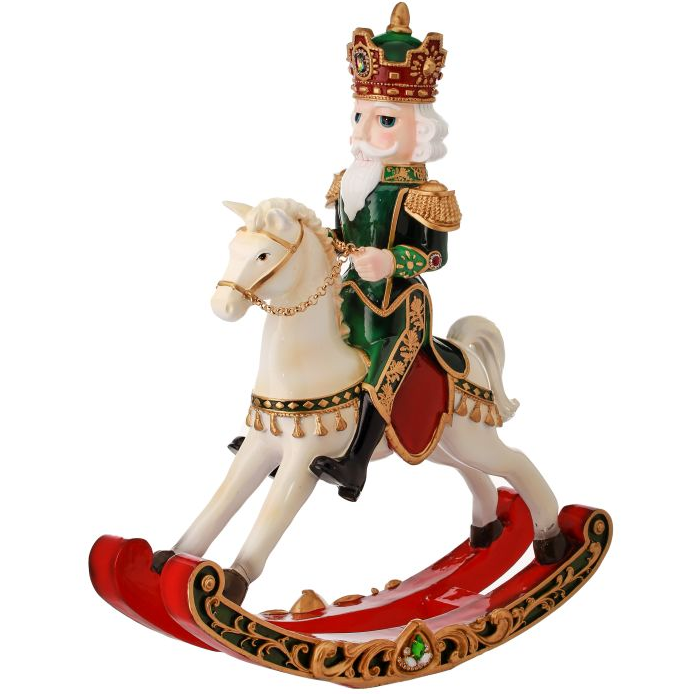 Adorno Caballito Balancín con Cascanueces