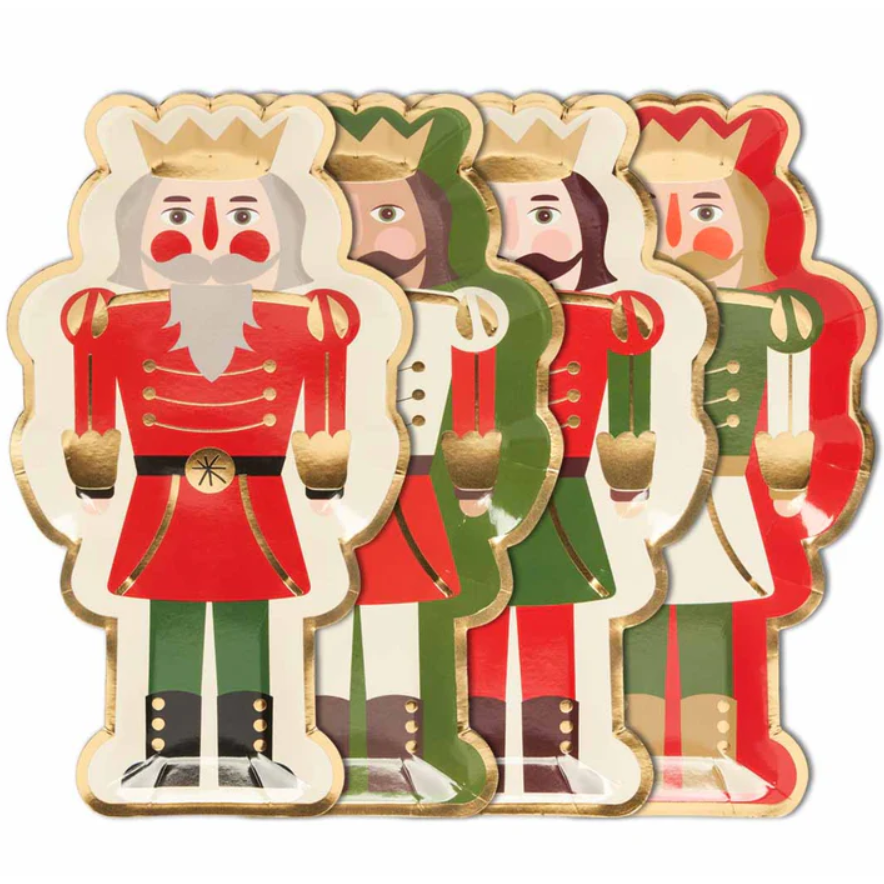 Plato Desechable para Ensalada Diseño Cascanueces Surtido – 8 unidades