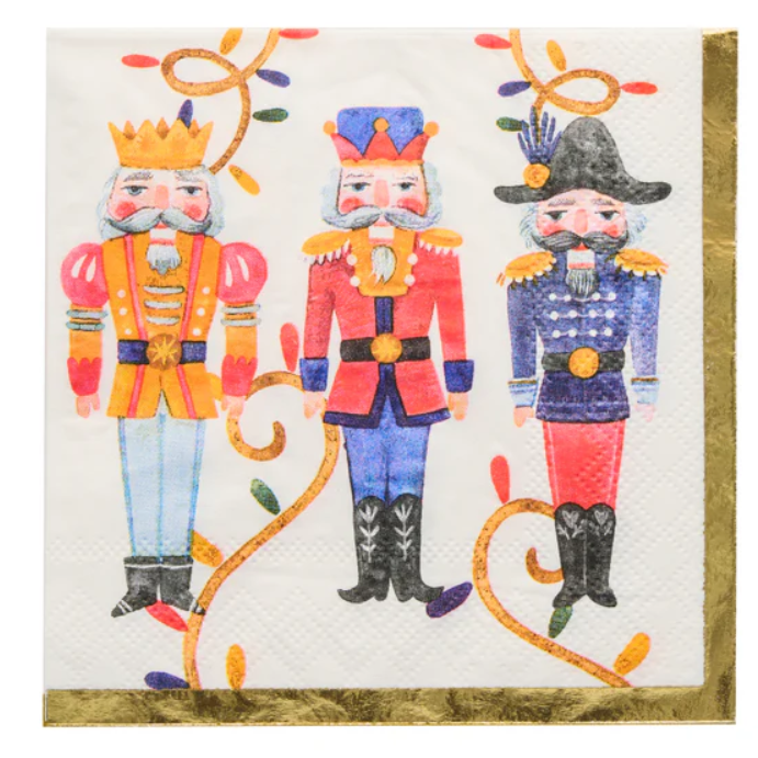 Servilleta para Cóctel Diseño Cascanueces Whimsical – 26 unidades