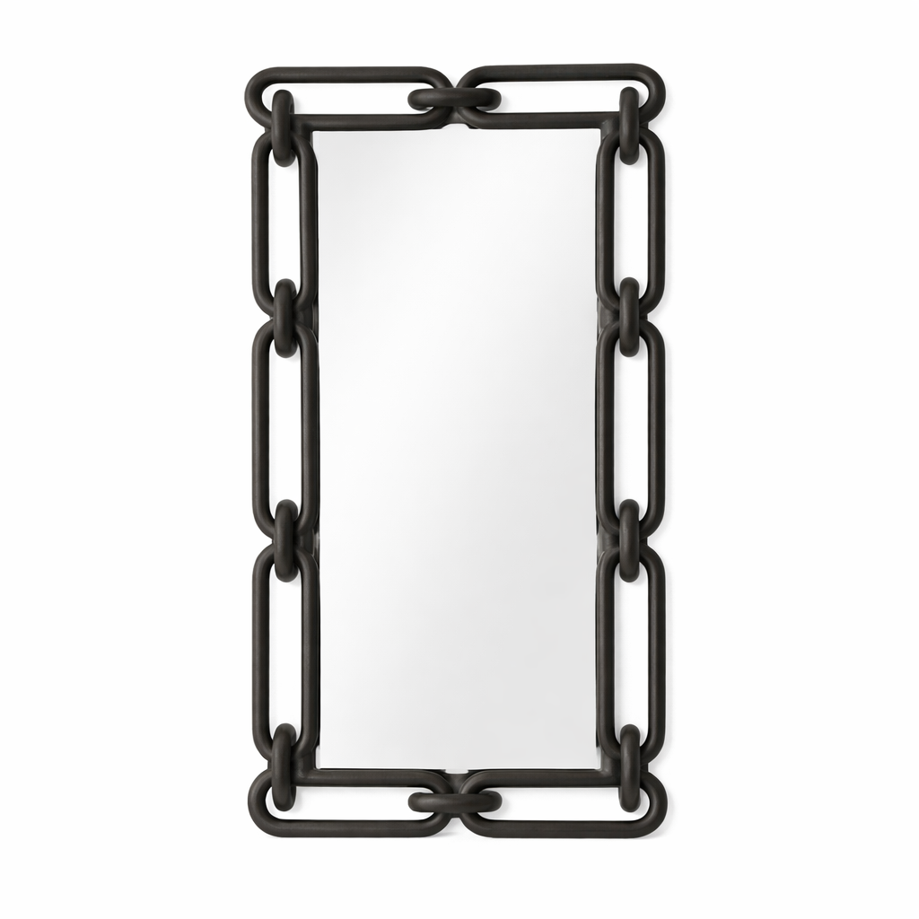 Espejo Wood Links, Negro