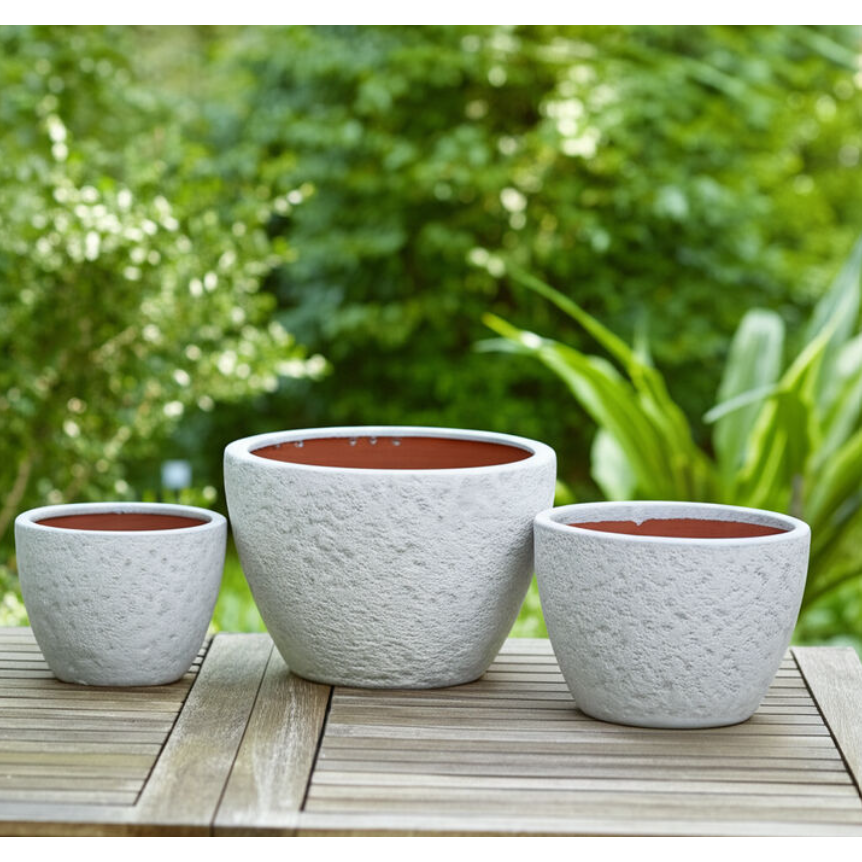 Macetas Lava, Blanca 11″