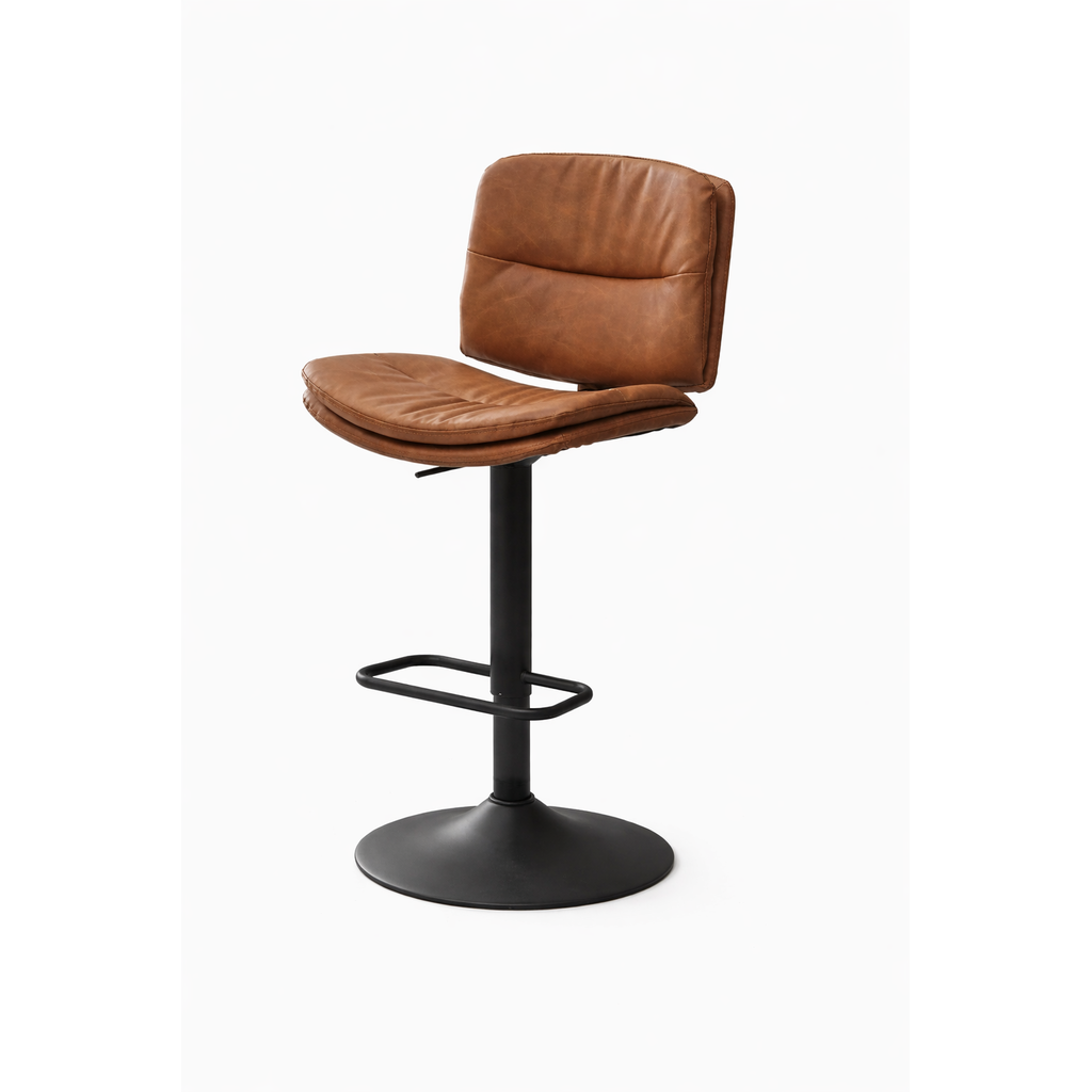 Taburete de Bar Giratorio Color Marrón