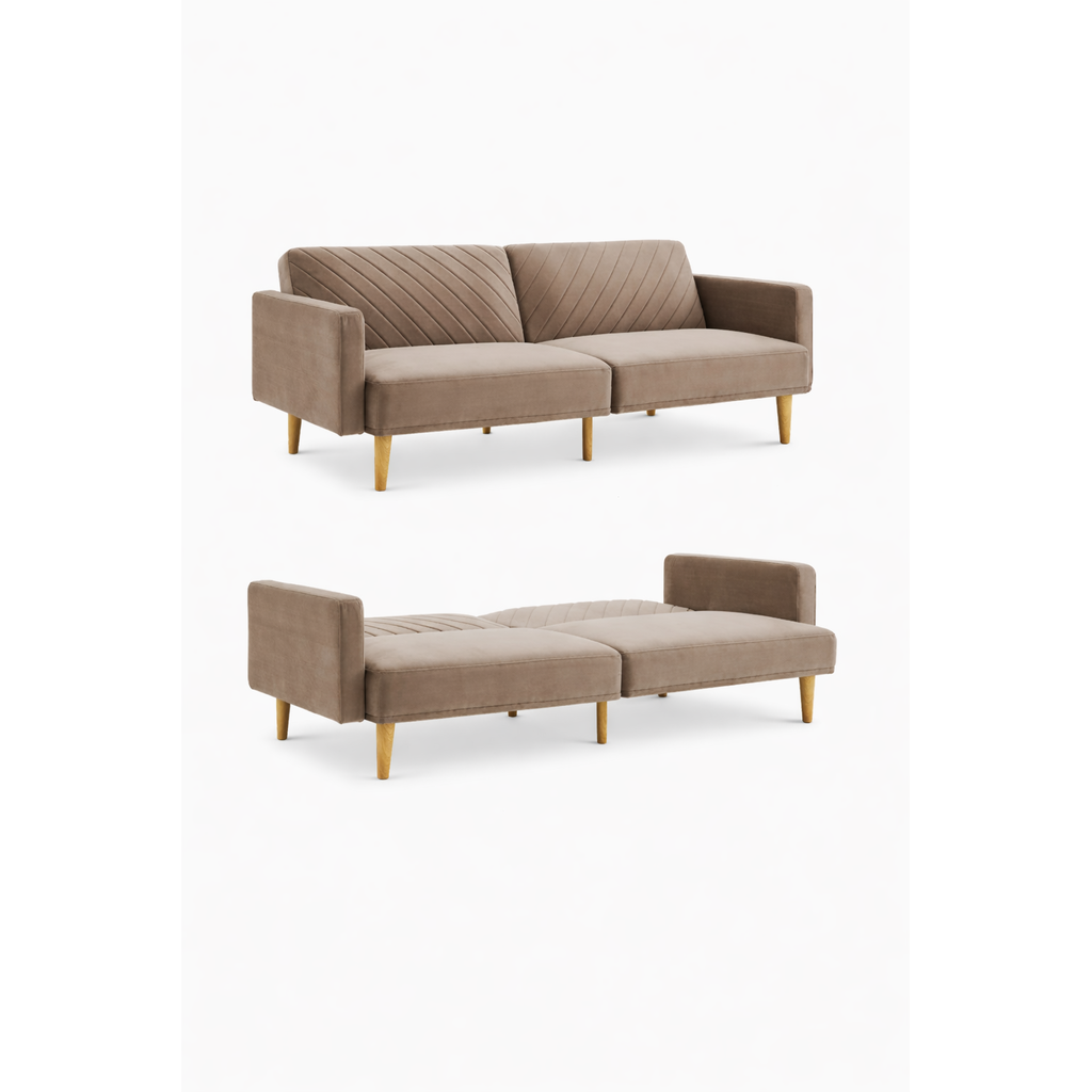 Sofá Cama Futón Marrón Mocca